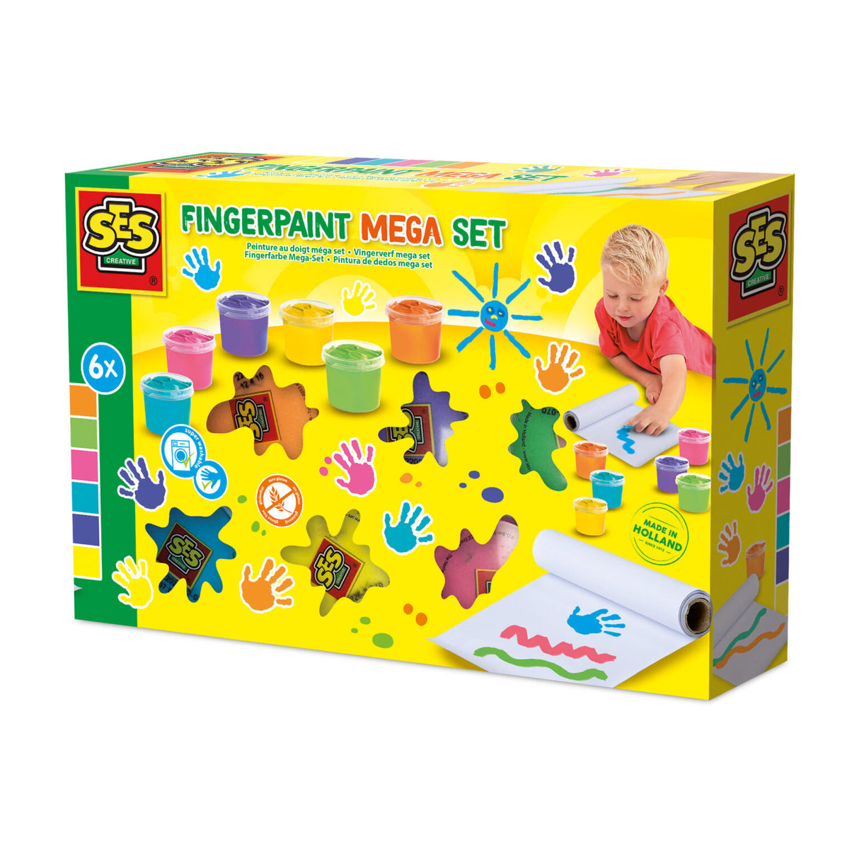 Fingerpaint Mega Set 6 Colours X 110 ML