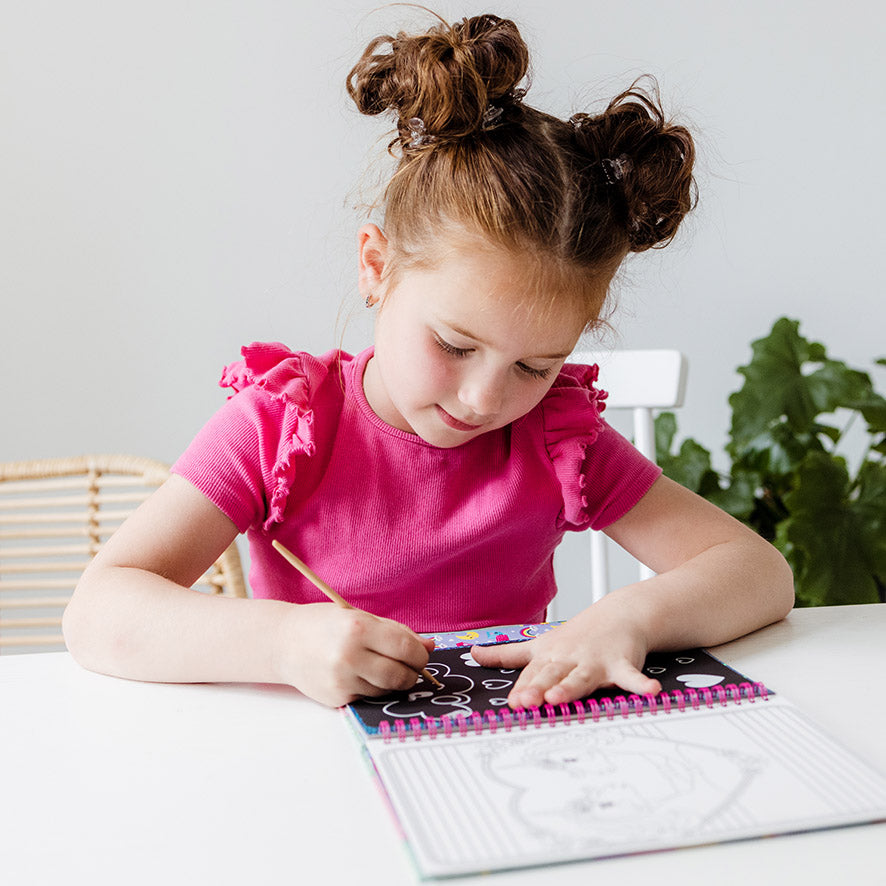 Unicorn Scratch Book