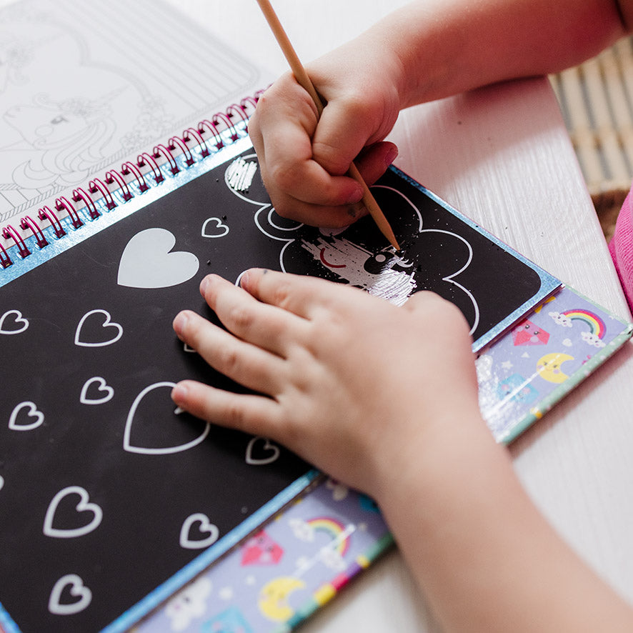 Unicorn Scratch Book