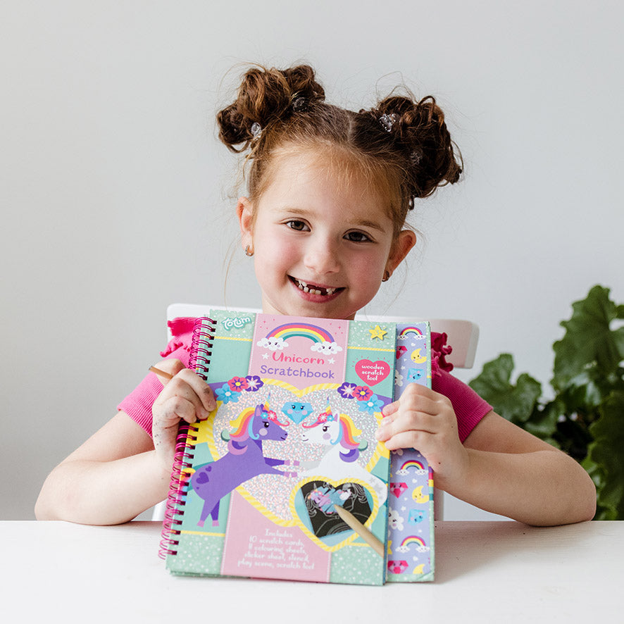 Unicorn Scratch Book