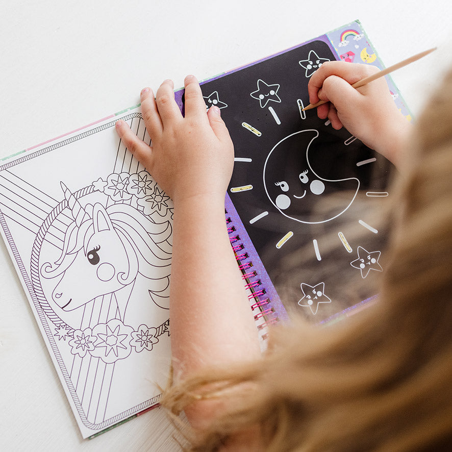 Unicorn Scratch Book