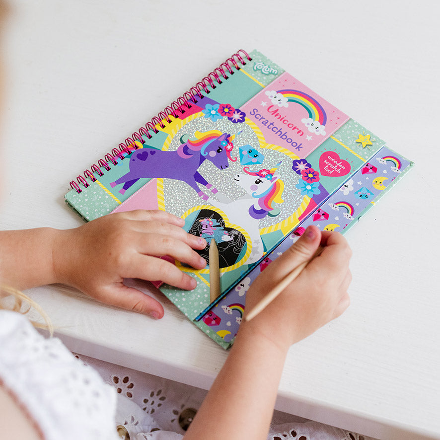 Unicorn Scratch Book