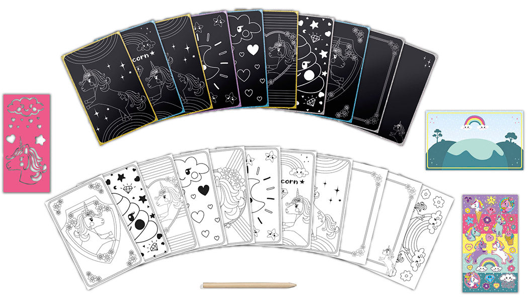 Unicorn Scratch Book