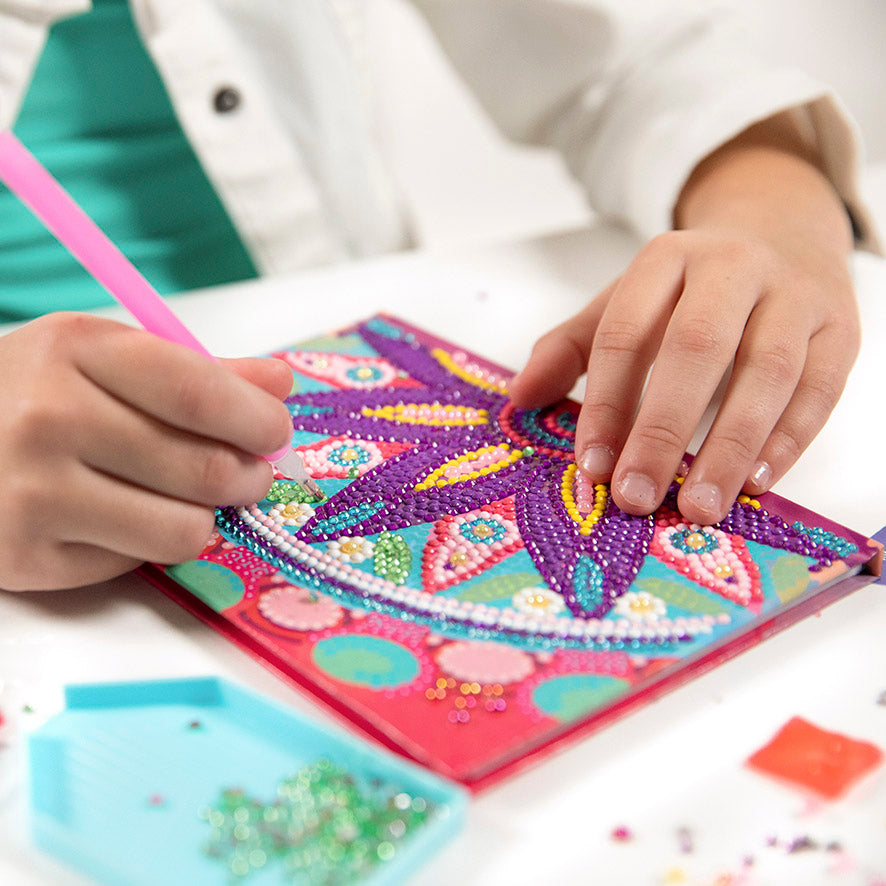 Diamond Paint Notebook Flower Mandala Pink