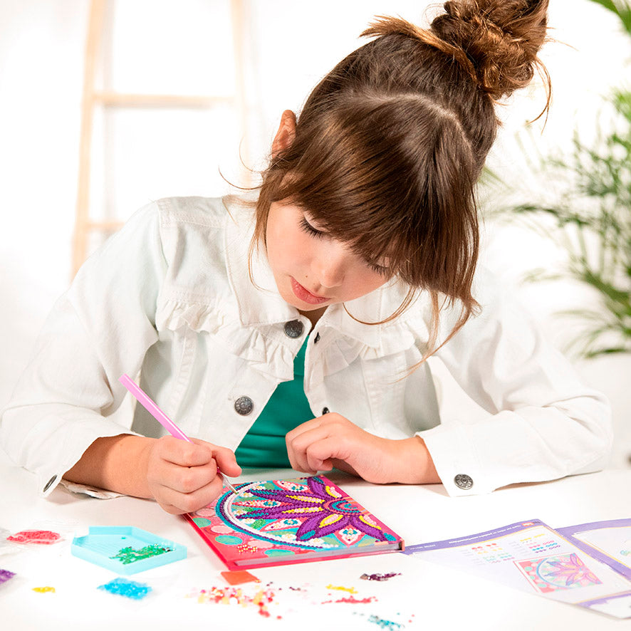 Diamond Paint Notebook Flower Mandala Pink