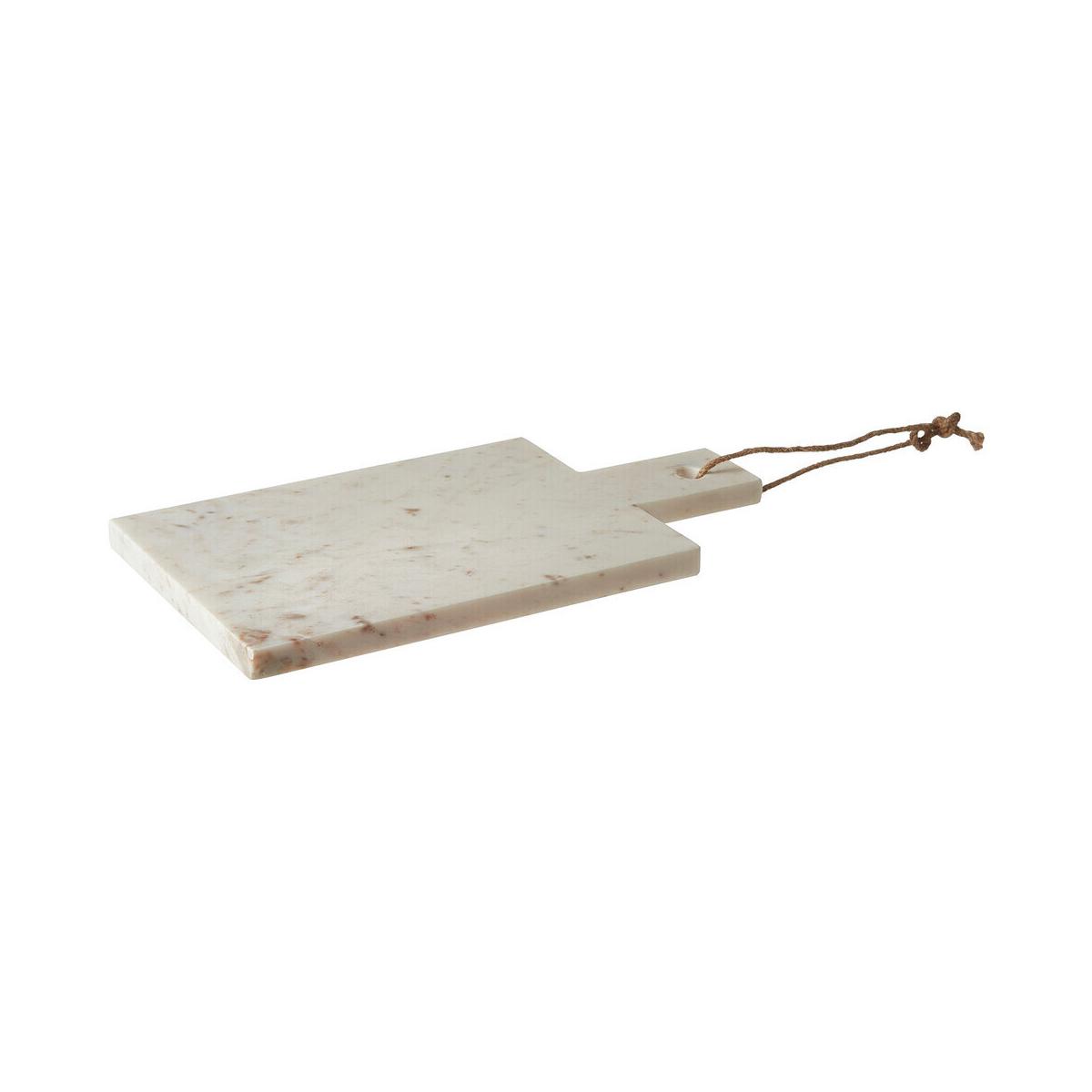 Kindia Medium White Marble Paddle Chopping and Serving Board