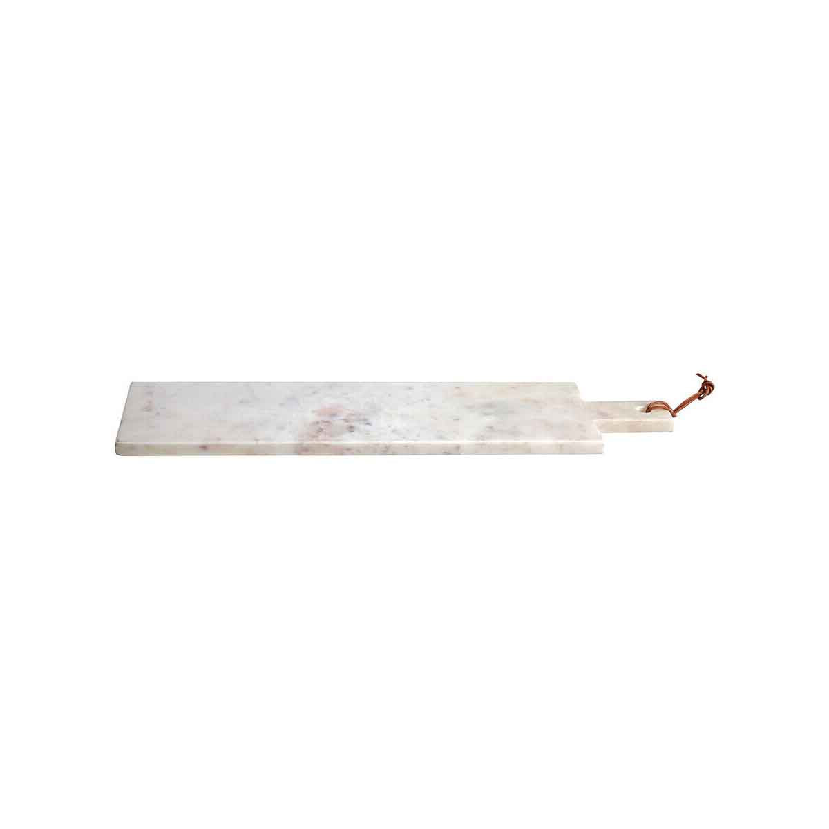 Salerno Large White Marble Paddle Chopping And Serving Board
