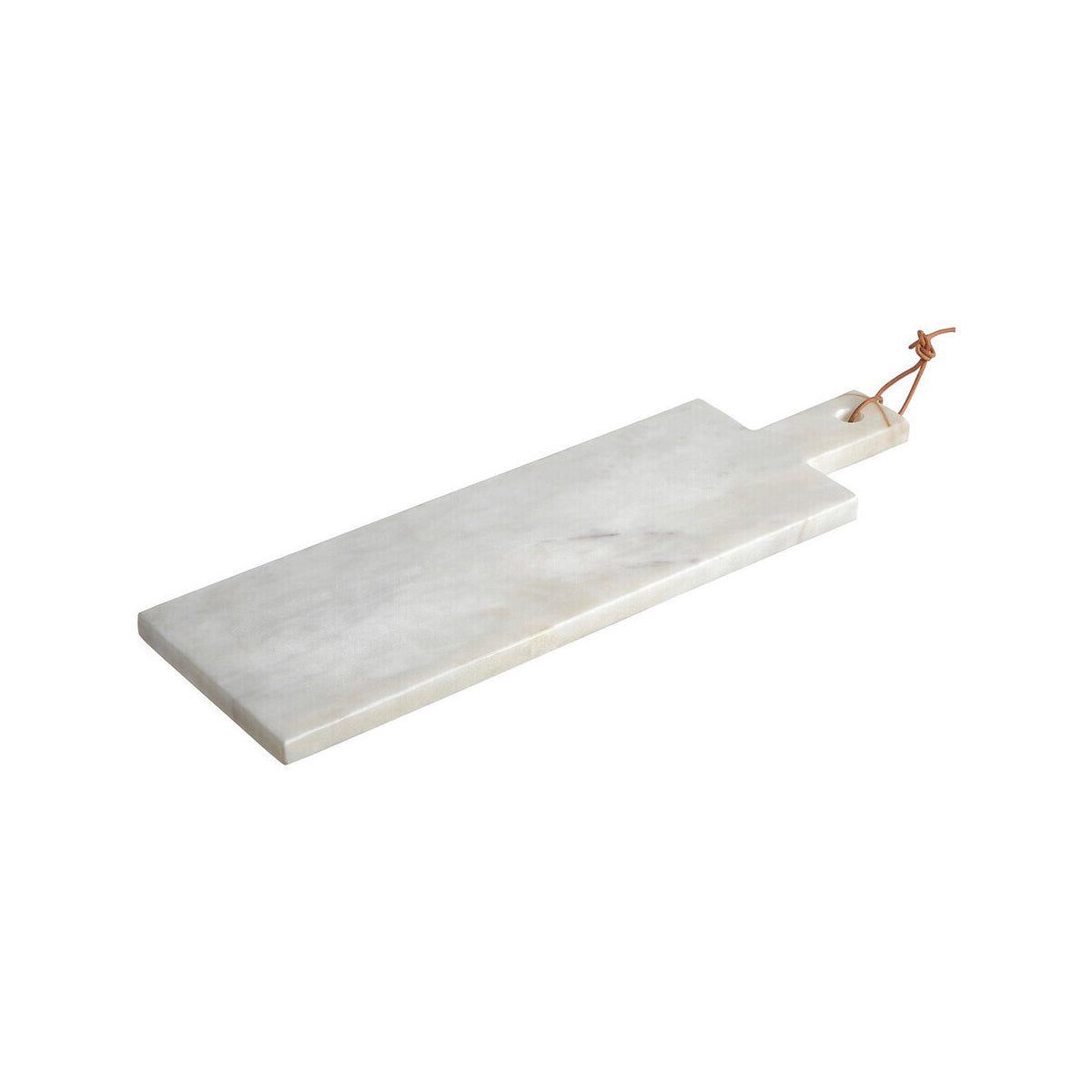 Salerno Small White Marble Paddle Chopping And Serving Board