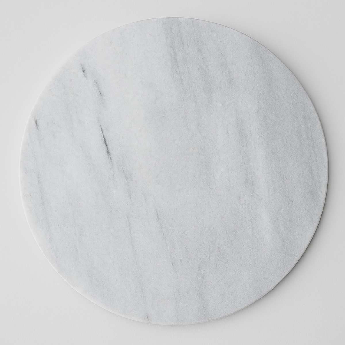 Salerno White Marble Round Chopping and Serving Board