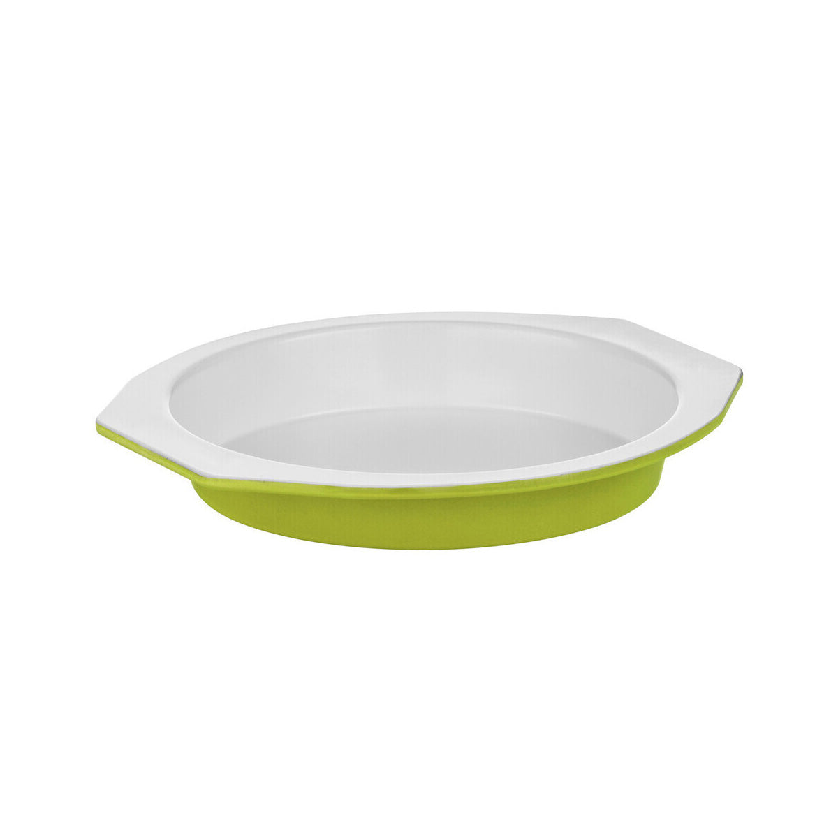Ecocook Lime Green And White Metal Cake Tin