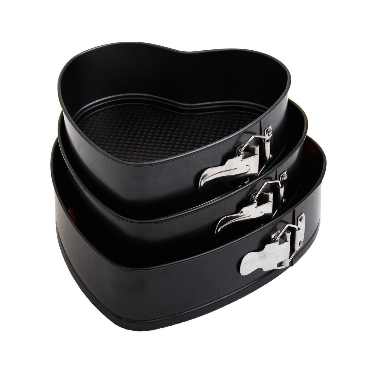 From Scratch Set Of Three Heart Shaped Springform Cake Tins