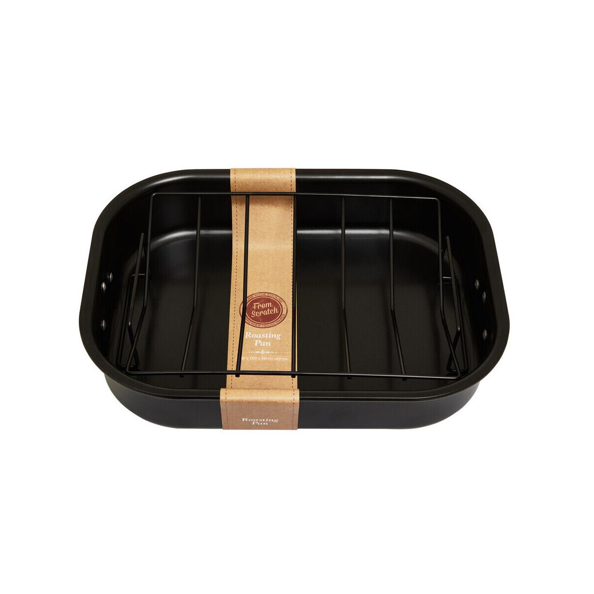 From Scratch Large Black Roasting Tin With Rack