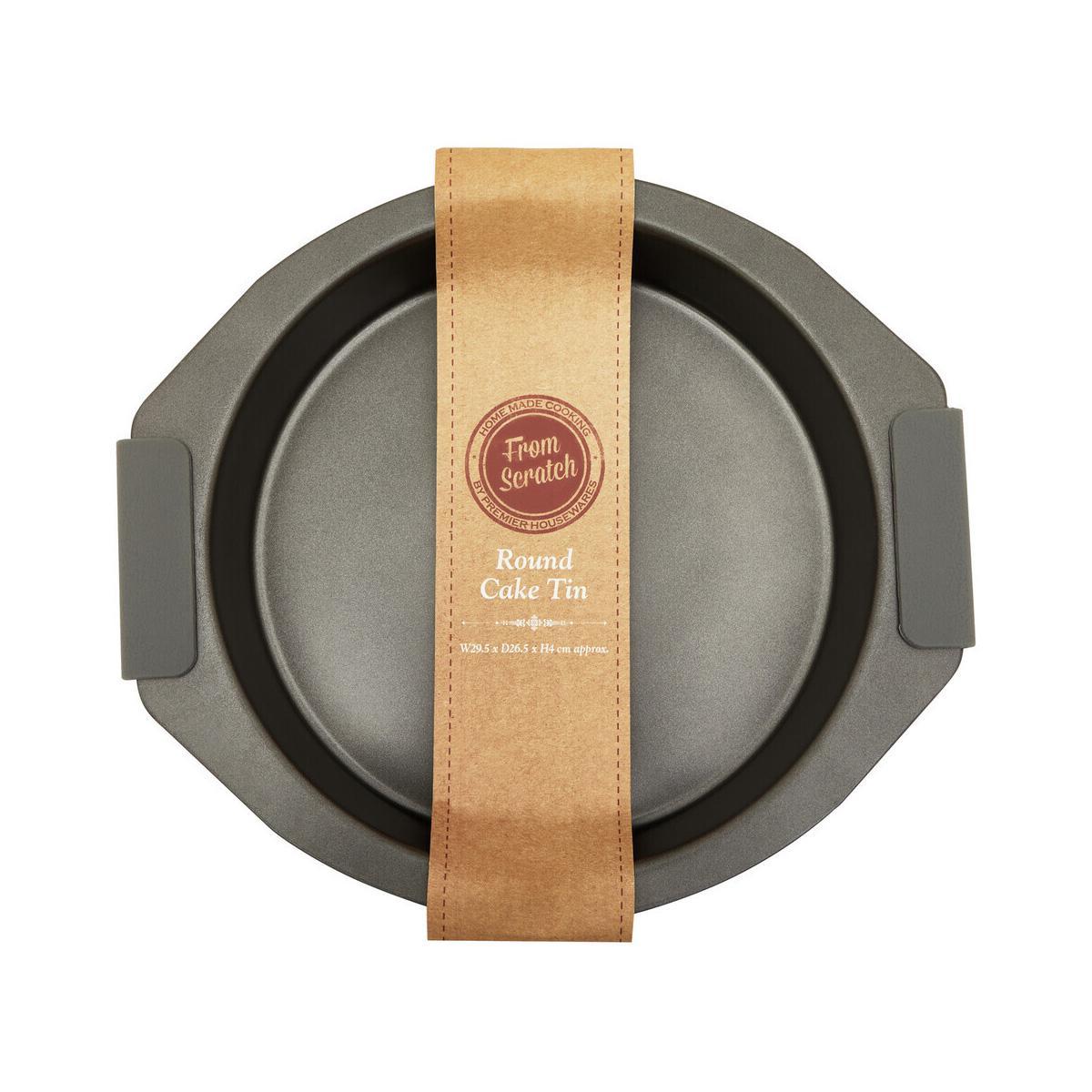 From Scratch Grey Round Cake Tin