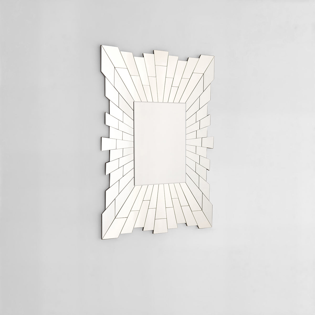 Glitzy Rectangular Wall Mirror