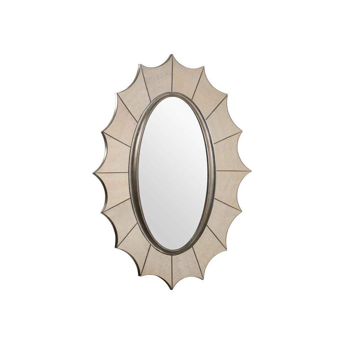 Lexina Gold Finish Frame Wall Mirror