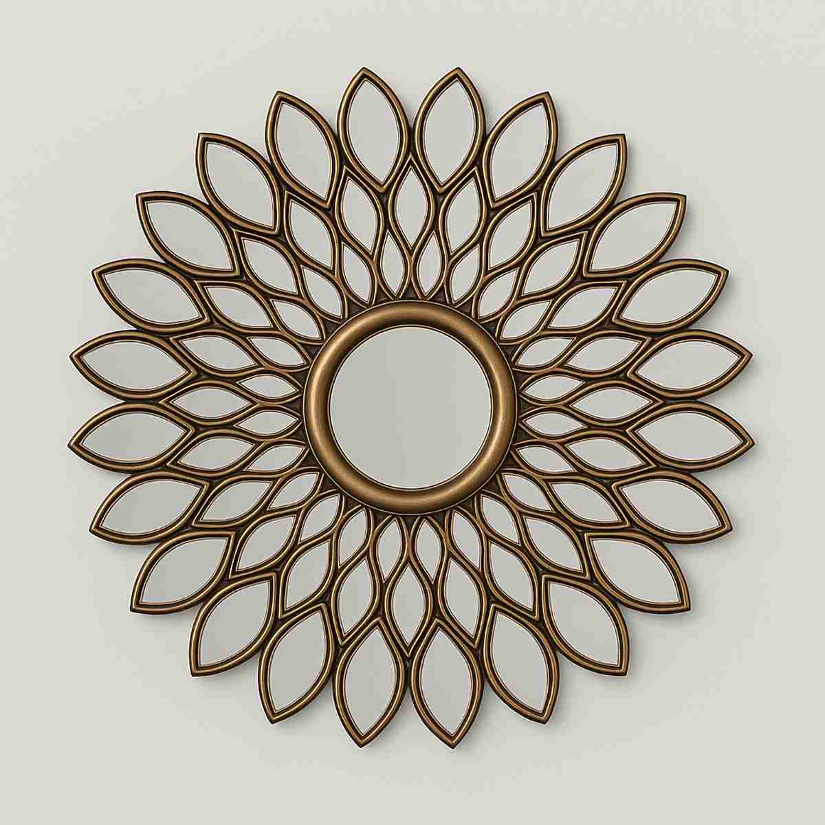Lyra Bronze Wall Mirror