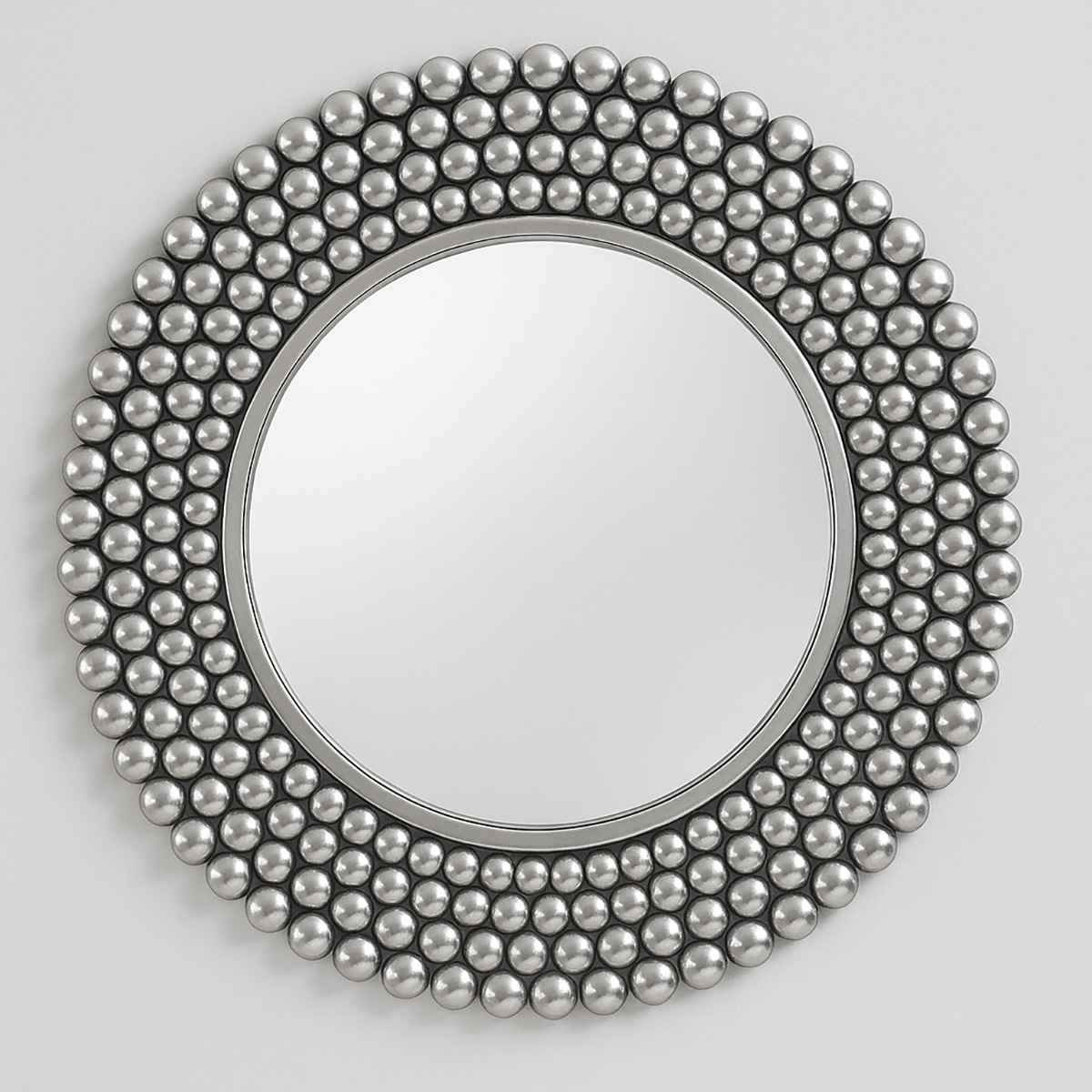 Templar Pewter Finish Iron Wall Mirror