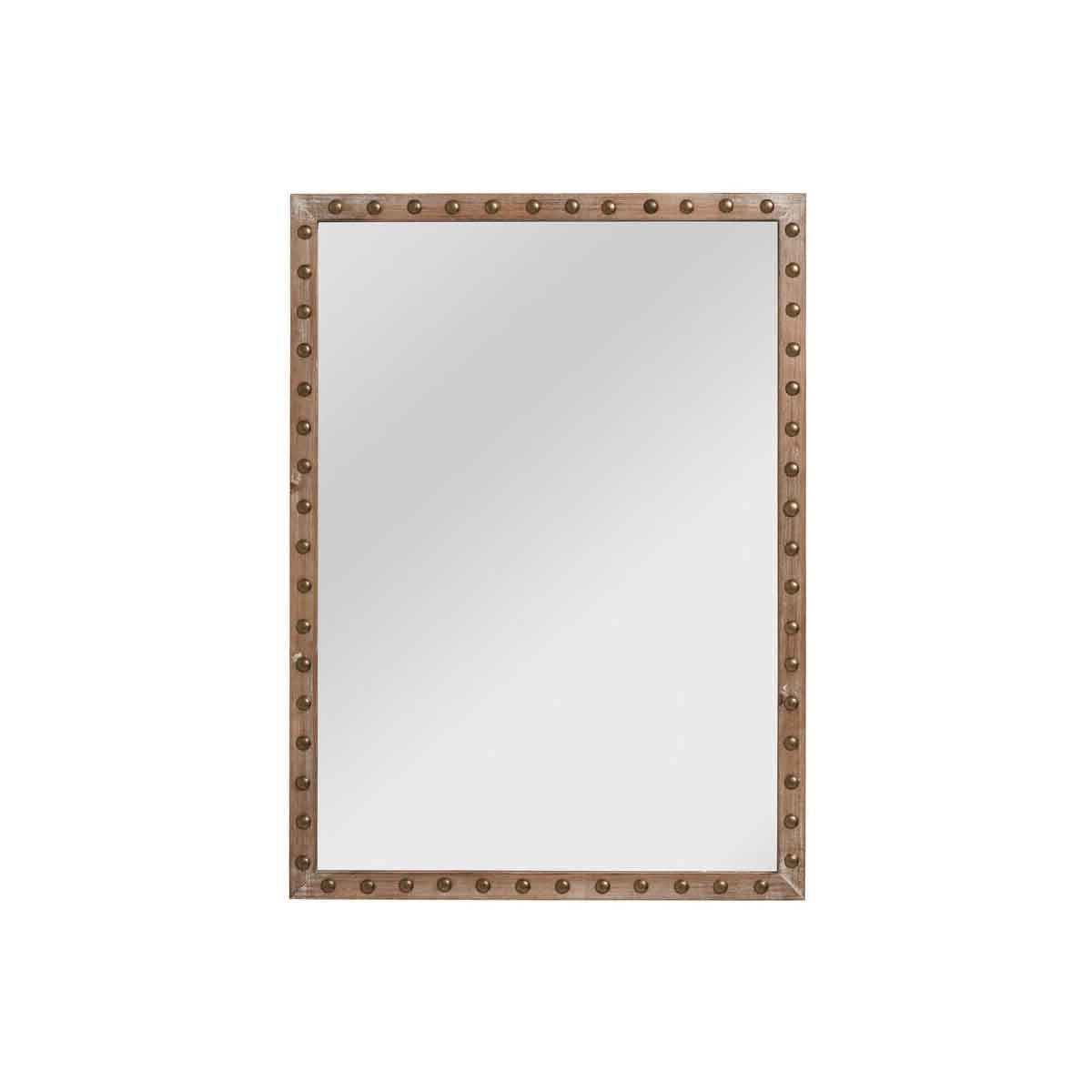 Tribeca Wall Mirror with Stud Detail