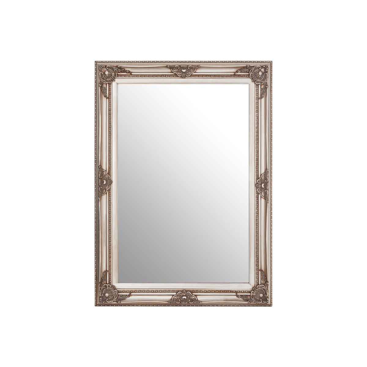 Brussels Baroque Rectangular Grey Wall Mirror
