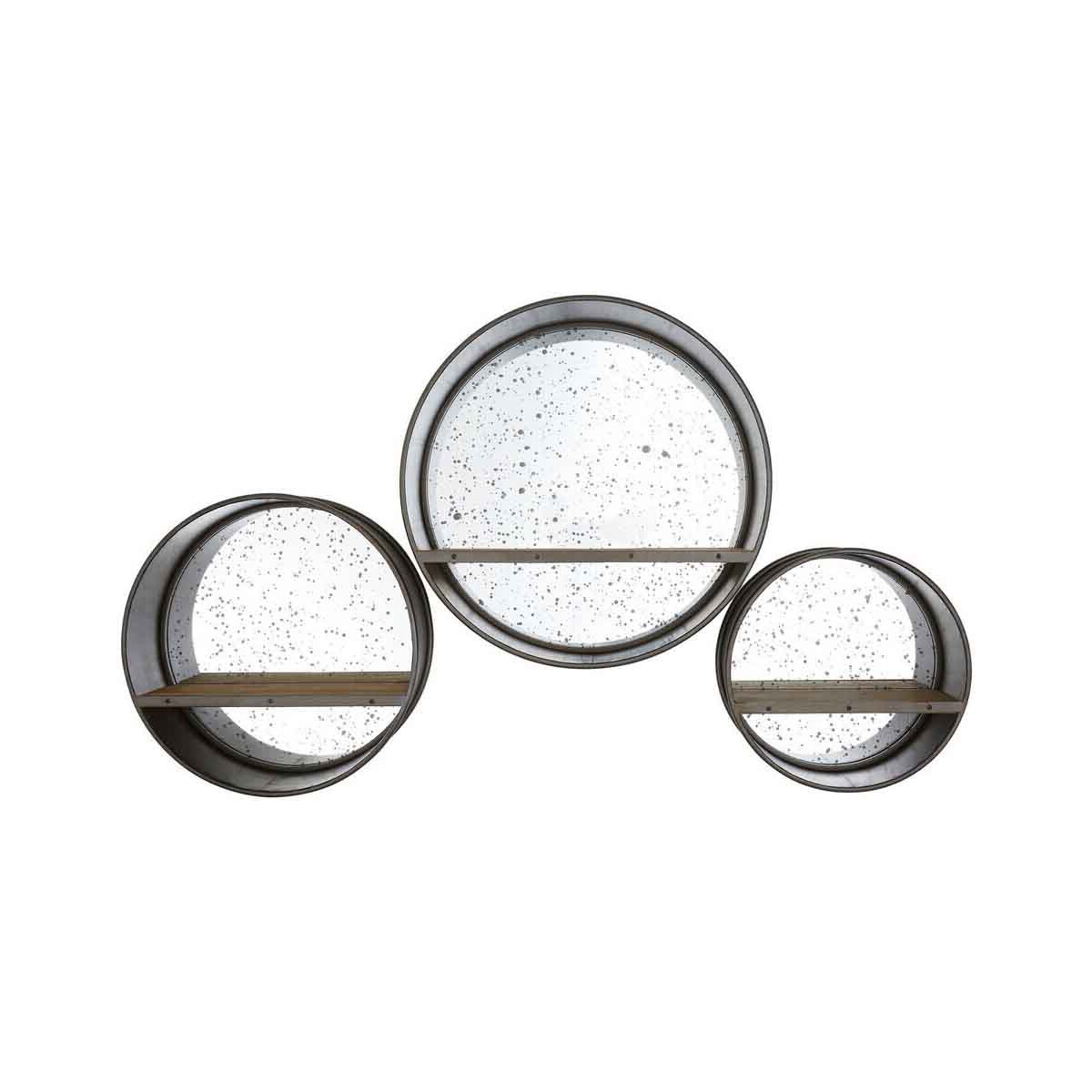 Set Of Three Trinity Wall Mirrors