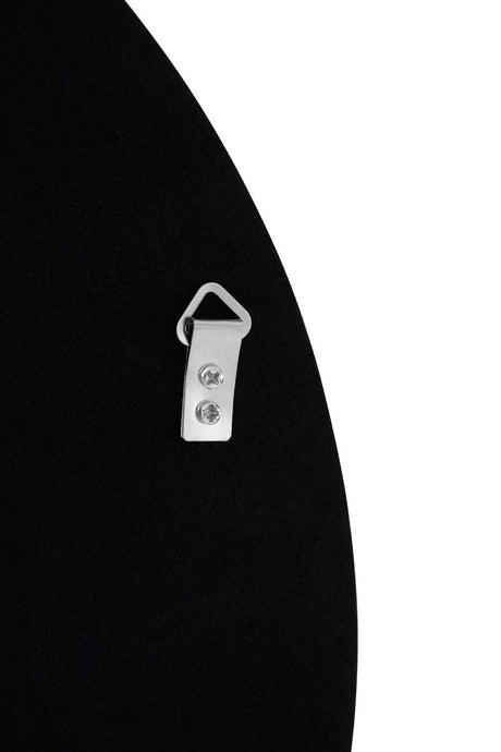 Athena Round Large Black Wall Mirror