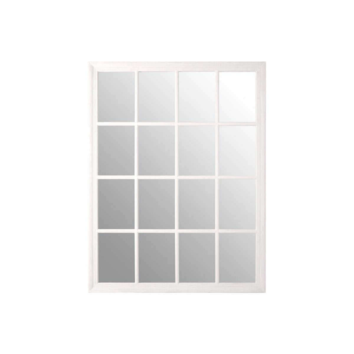 Hawthorne White Flat Wood Wall Mirror