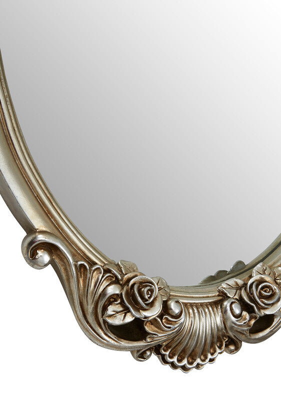 Adelere Champagne Finish Rose and Clam Wall Mirror