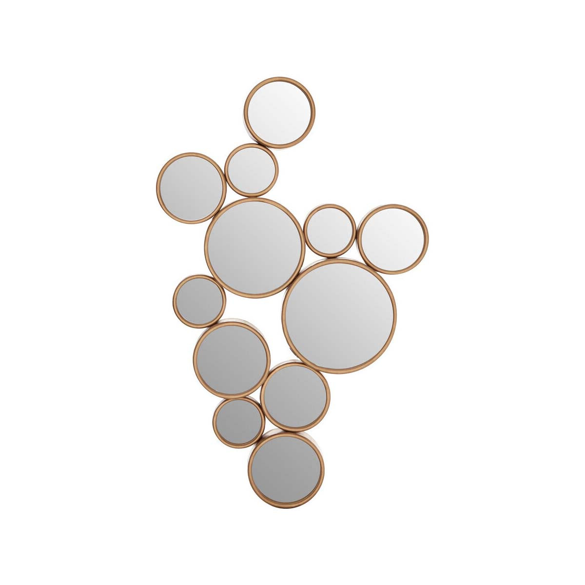 Persephone Gold Multi Circles Wall Mirror