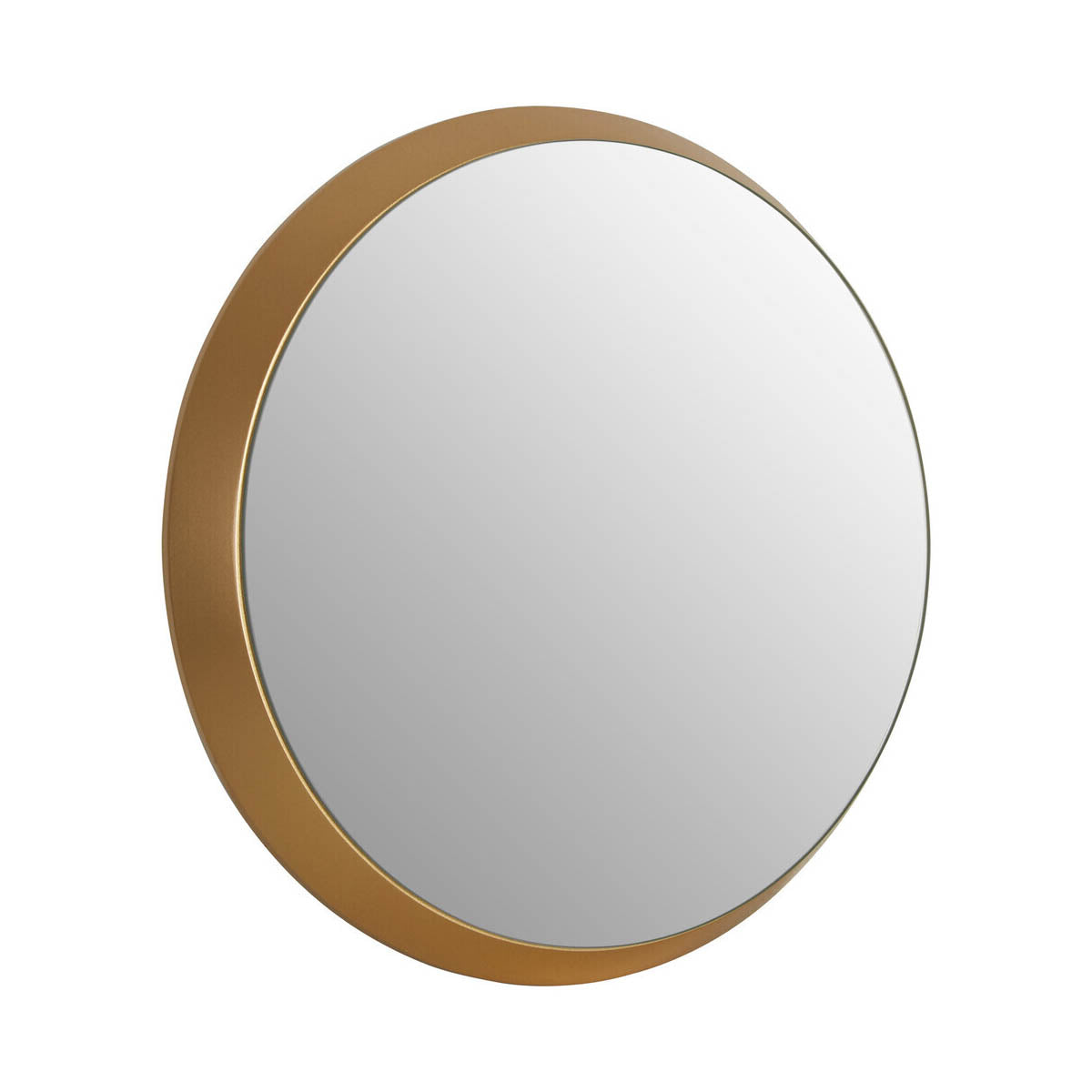 Athena Small Round Wall Mirror With Gold Frame