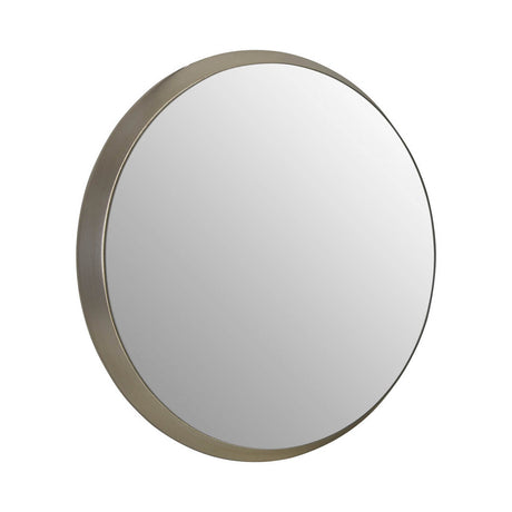Athena Medium Round Silver Wall Mirror