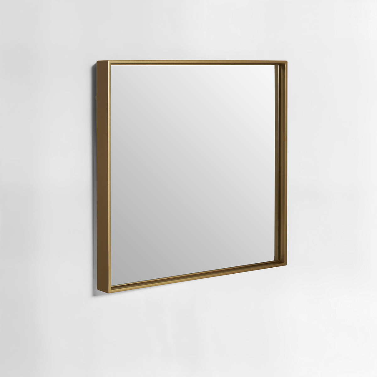 Ando Medium Square Gold Finish Wall Mirror