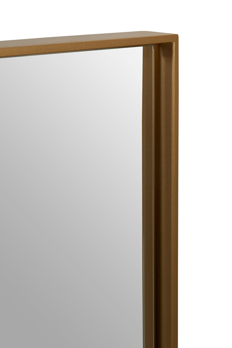 Ando Large Square Gold Finish Wall Mirror