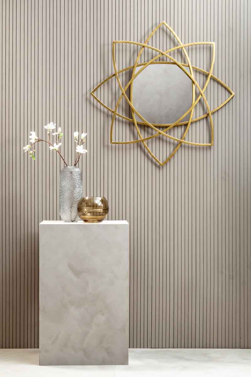 Farran Gold Finish Wall Mirror