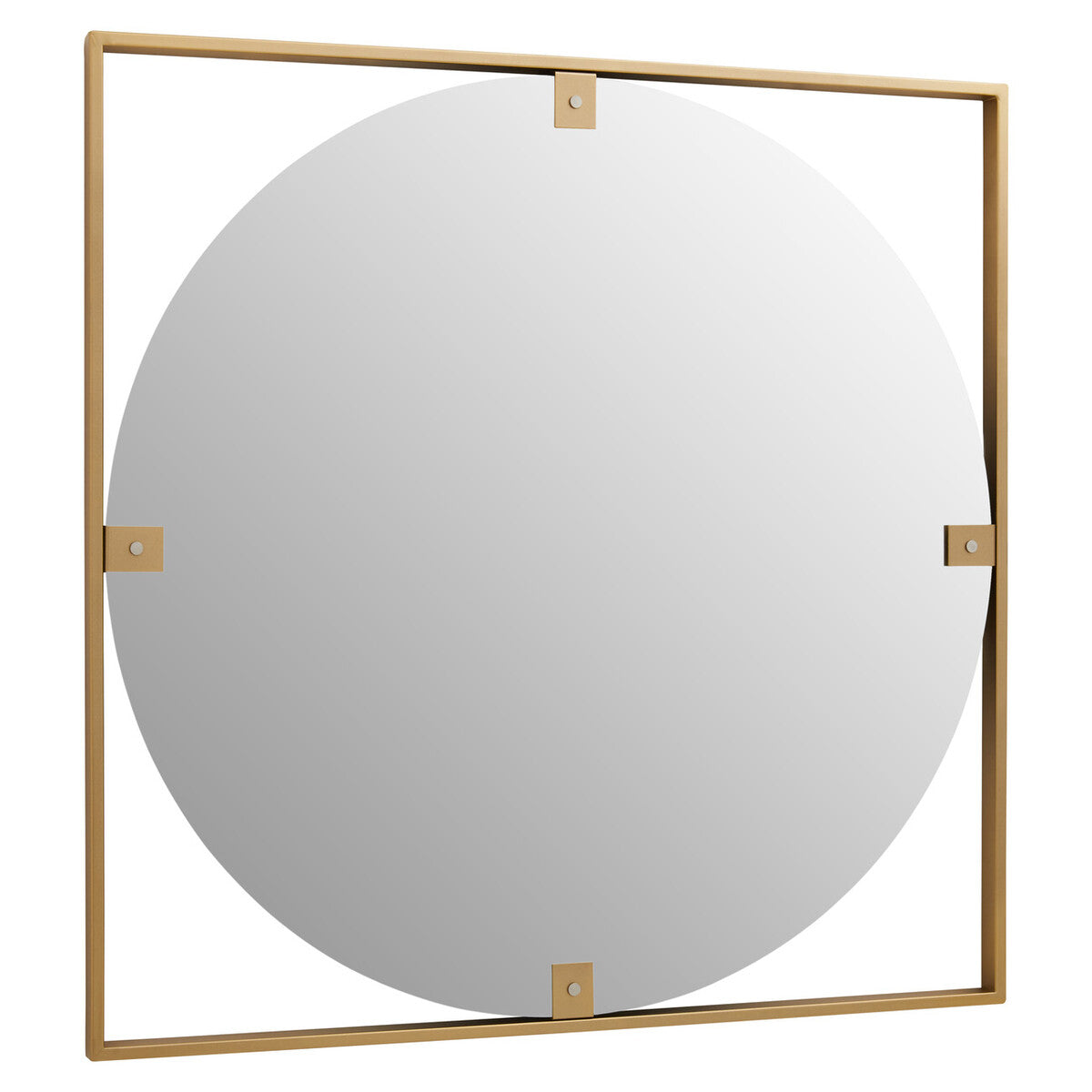 Matera Gold Square Wall Mirror