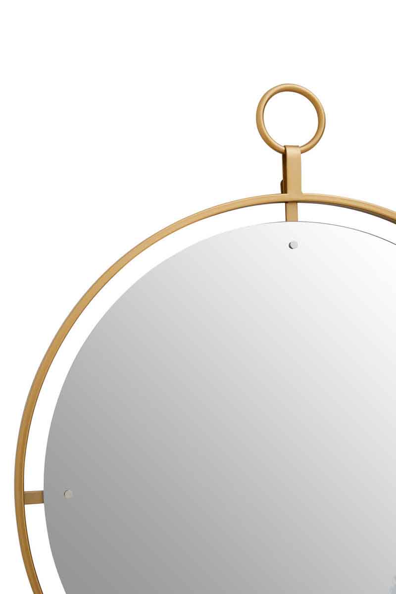 Matera Gold Wall Mirror With Ring