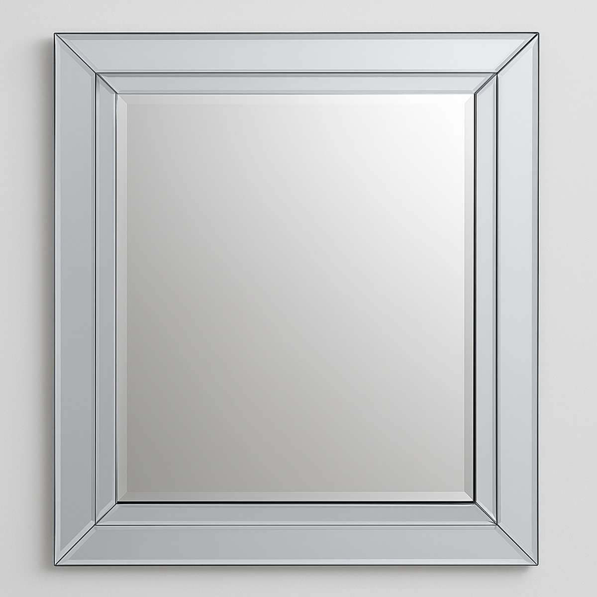 Sana Small Square Bevelled Wall Mirror