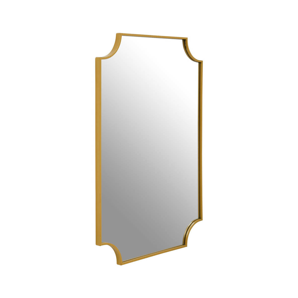 Avento Gold Inverted Corners Mirror