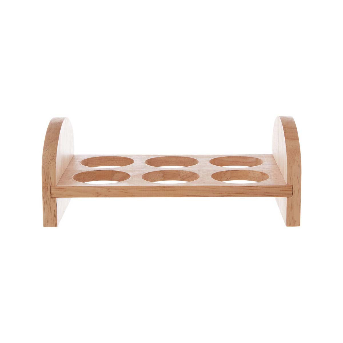 Nash 6 Hole Rubberwood Egg Rack