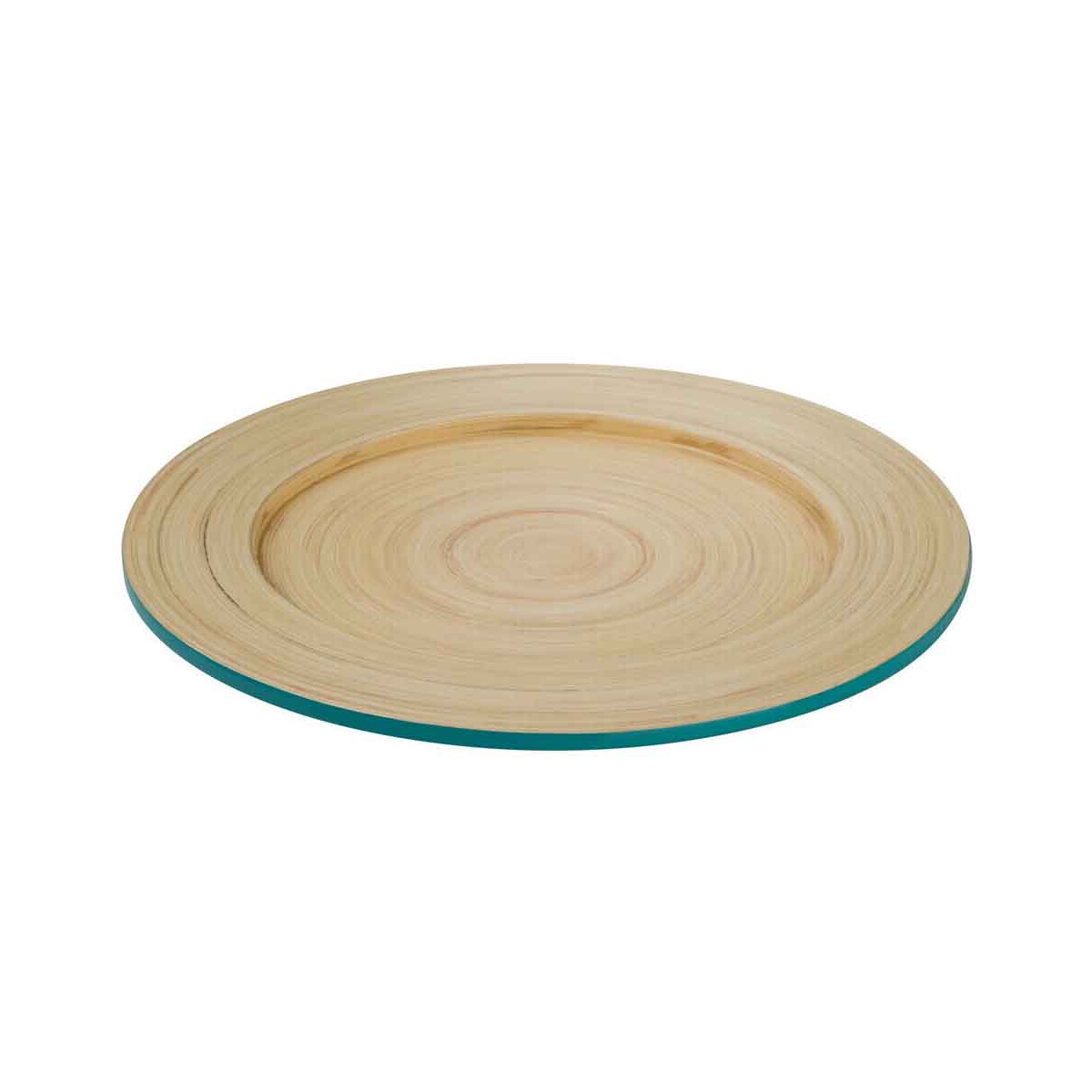 Kyoto Turquoise Bamboo Charger Plate