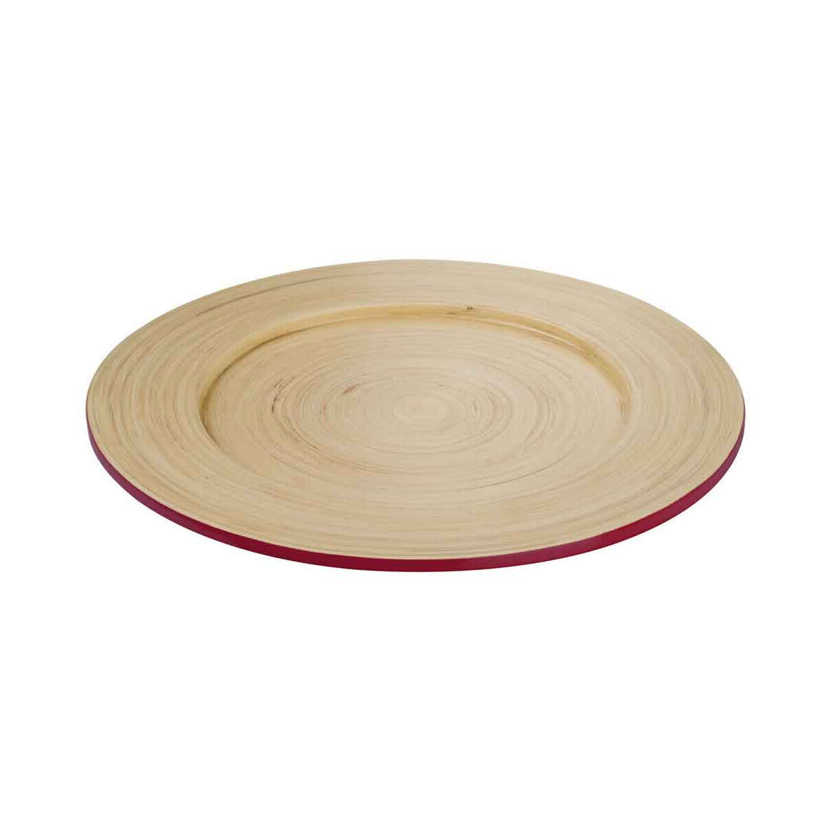 Kyoto Raspberry Bamboo Charger Plate
