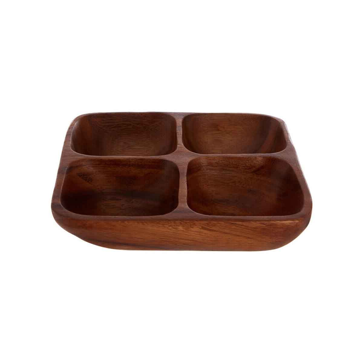 Kora Acacia Four Section Serving Dish