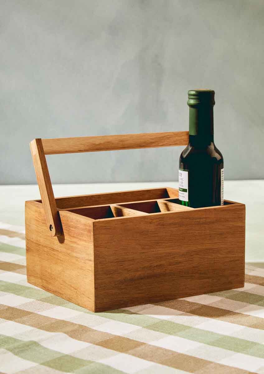 Socorro Acacia Cutlery Caddy