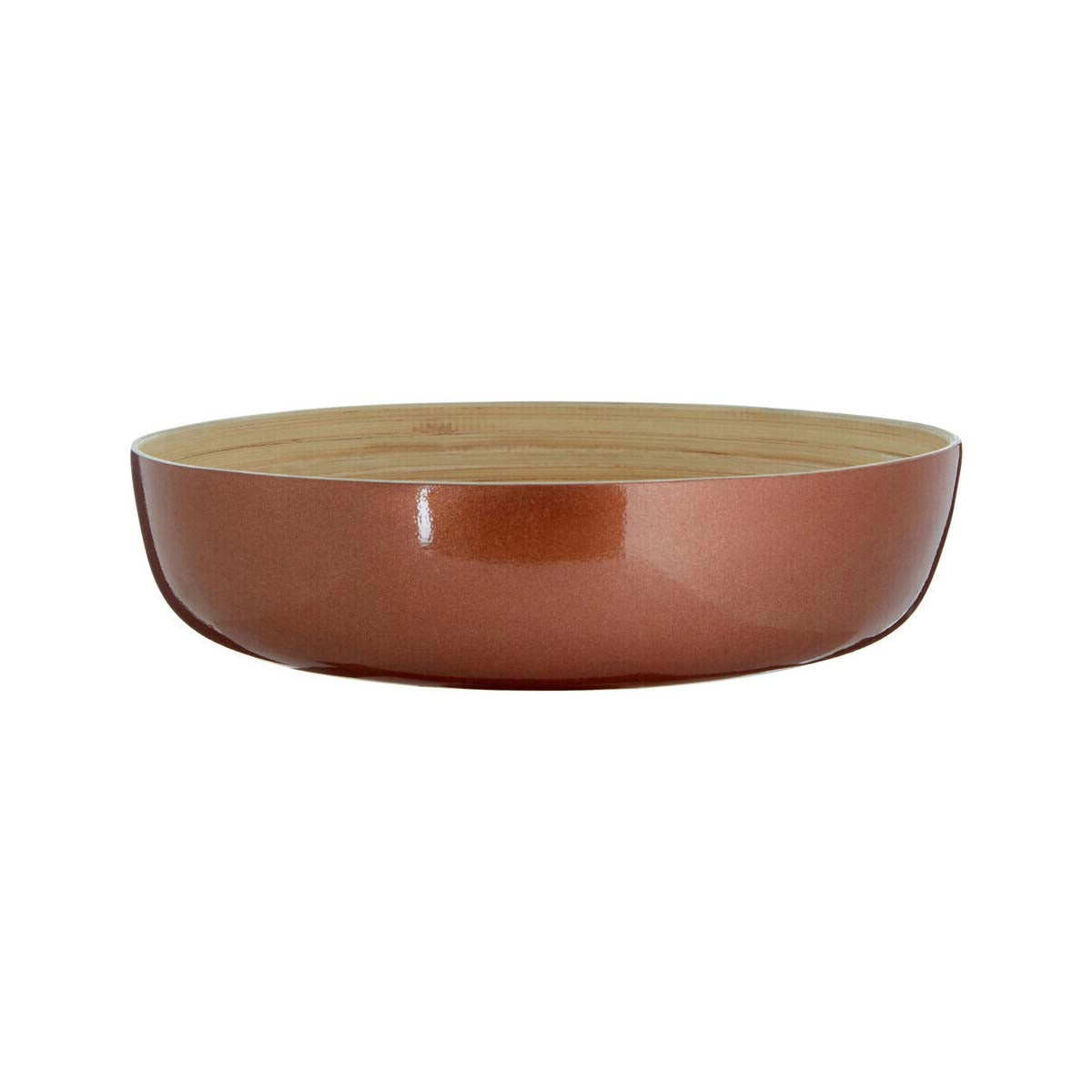 Kyoto Rose Gold Salad Bowl With Raised Edges