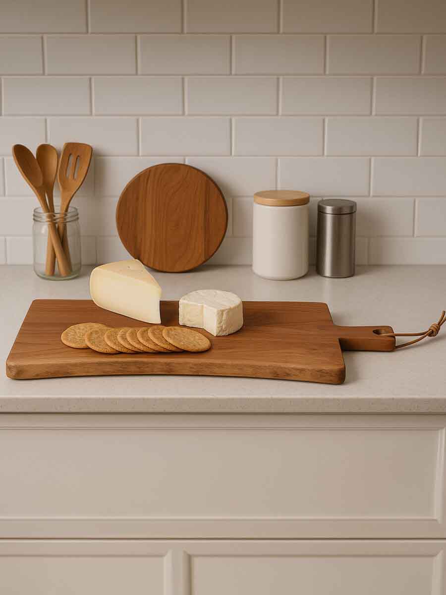 Socorro Acacia Wood Paddle Chopping And Serving Board