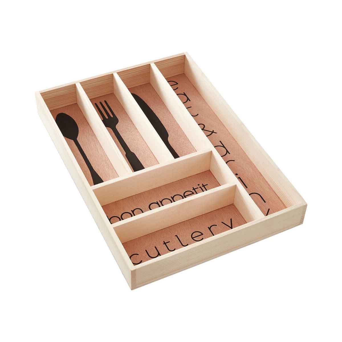 Bessan Wooden Modern Design Cutlery Tray