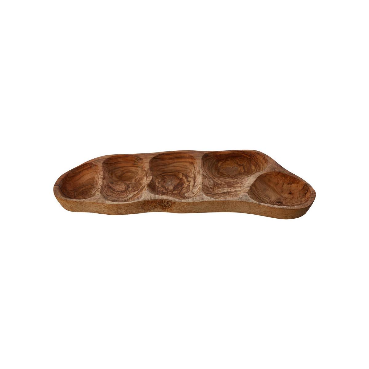 Kora 5 Section Olive Wood Antipasti Dish