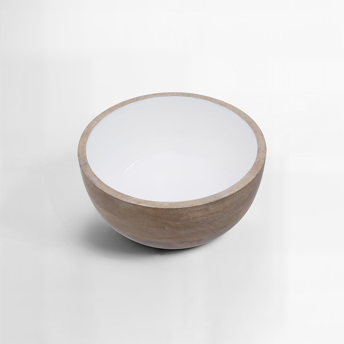 Kara Mango Wood Round Serving Bowl