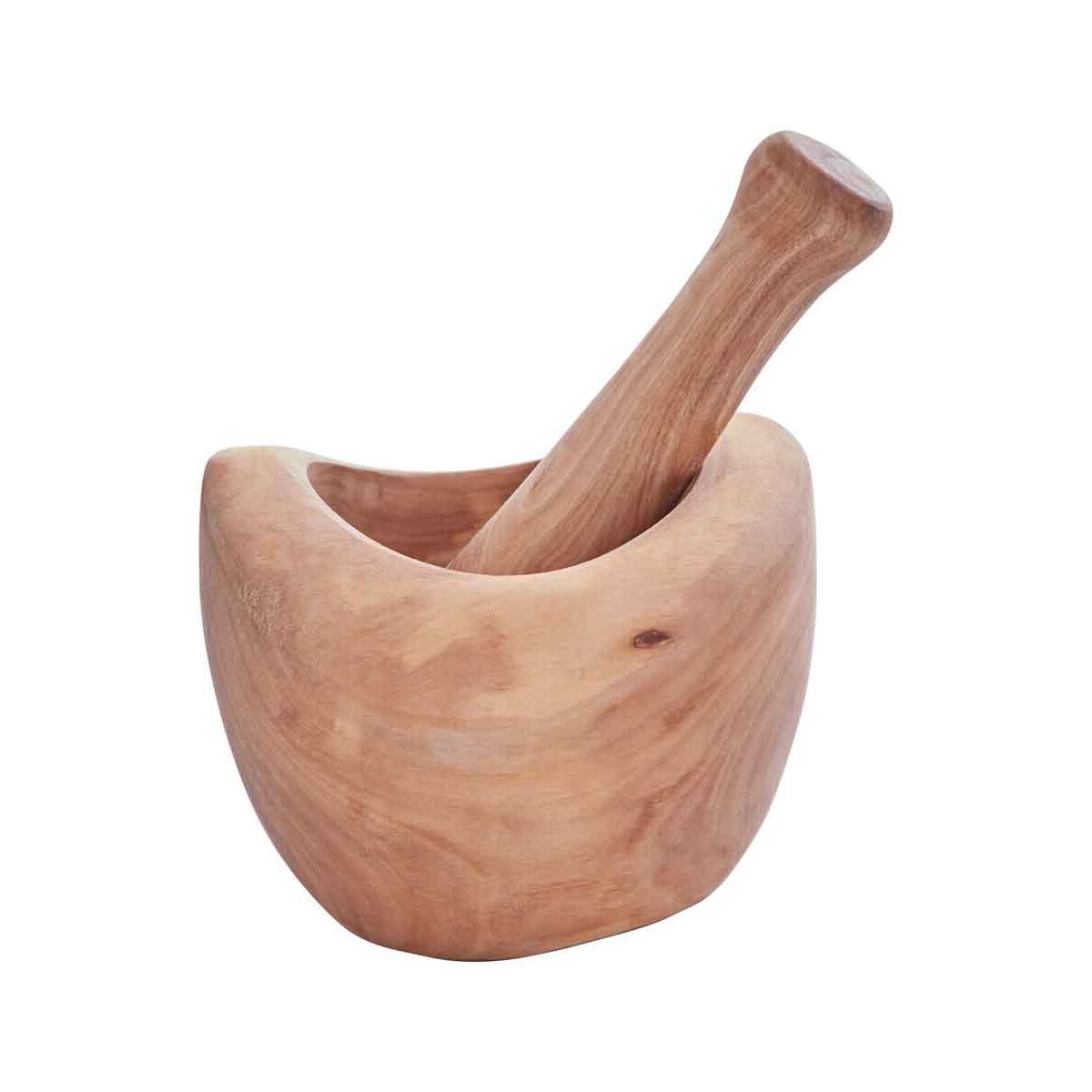 Kora Olive Wood Mortar And Pestle