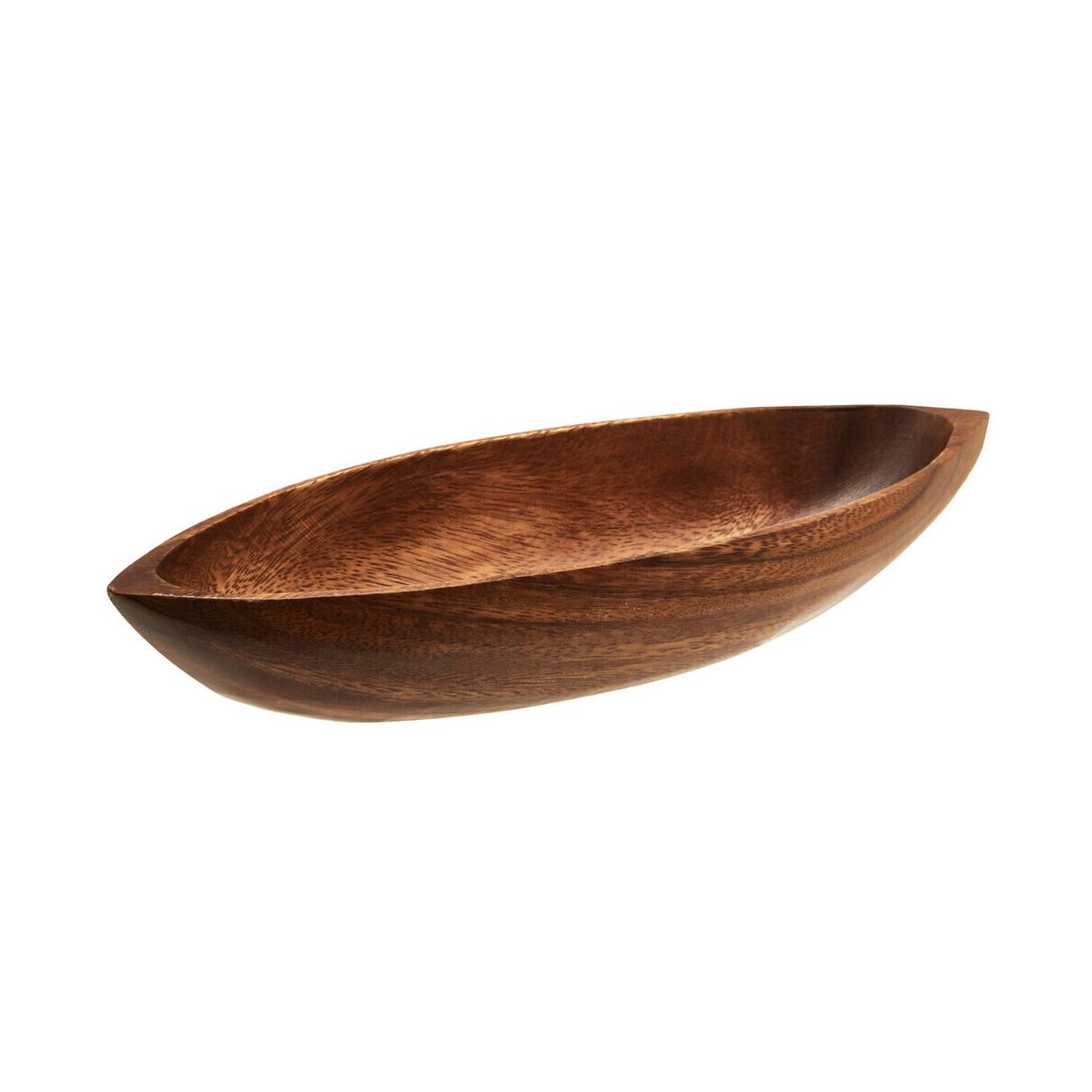 Kora Acacia Boat Shaped Serving Dish