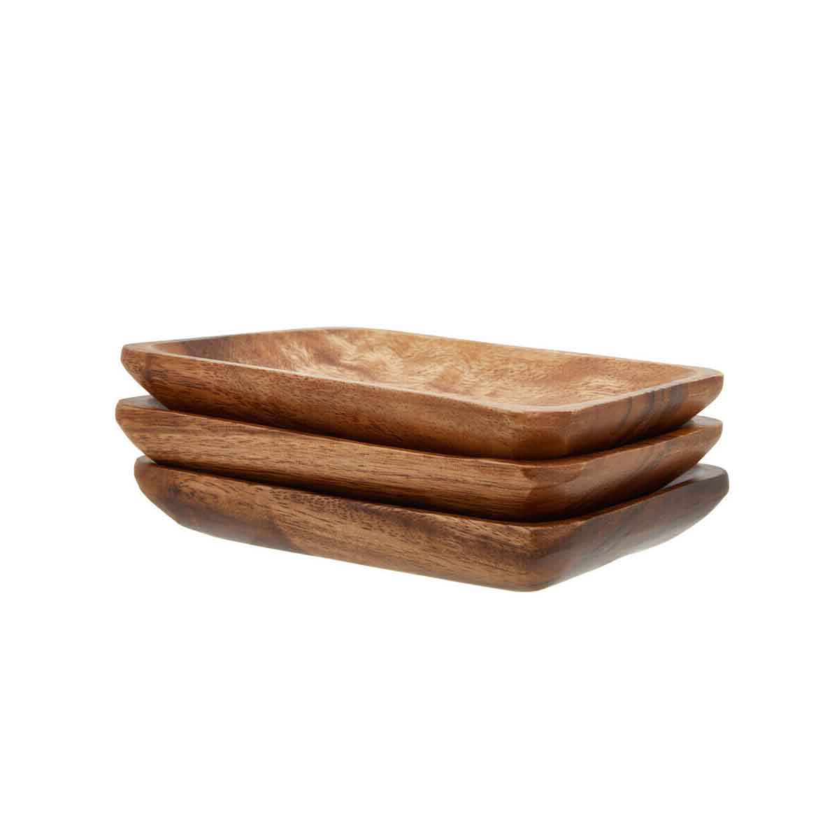 Kora Acacia Set Of Three Serving Dishes